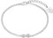 s.Oliver Armband 925 Sterling Silber Damen Armschmuck, mit Zirkonia synth., 17+3 cm, Silber, Infinity, Kommt in Schmuck Geschenk Box, 2034964