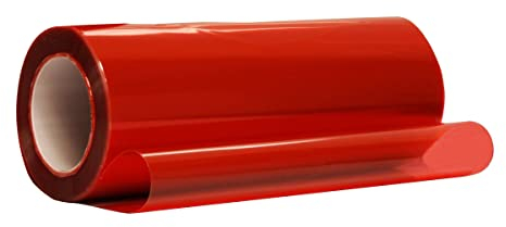 Queenbox 30 x 60 cm Auto-Tönungsfolie mit Schaber, Auto-Frontscheibenfolie, Auto-Fenster-Sonnenschutz-Aufkleber, rot