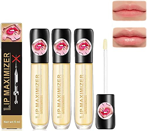 Vitamin E Lip Plumping Serum, Lip Hyaluronic Lip Plumper, Lip Plumping Serum Instant Lip Filler, for Moisturize, Eliminate Dryness Wrinkles. (3pcs)