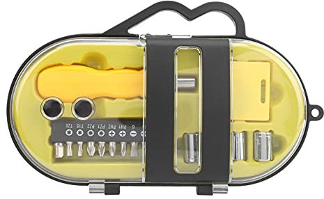 Kit di attrezzi per ferramenta Confezione da 16 Kit di attrezzi per ferramenta Cacciavite Manicotto di sollevamento Maniglia per asta Parti di riparazione di routine Kit di attrezzi manuali per la cas