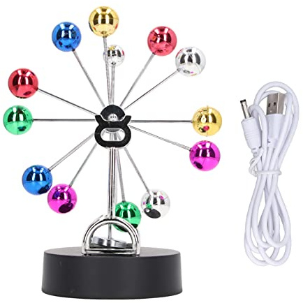 USB Elektronische Perpetuum Mobile Schaukel Ball Kinetische Kunst Globus Himmlischen Körper Kinetische Bewegung Orbital Wiggler Swing Ball für Office Home Ornamente