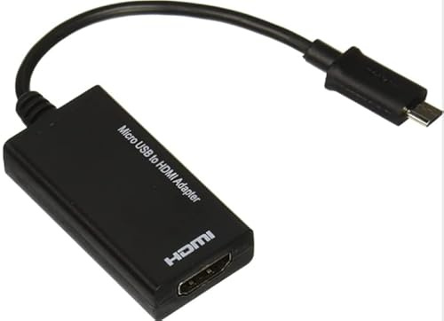 OUVITA Câble adaptateur micro USB vers HDMI 12 cm léger DisplayPort connecteur Smart Phone Connect TV projecteur