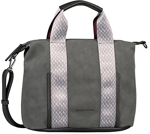 TOM TAILOR bags Cara Damen Bowling Bag Handtasche Mittelgroß Grau
