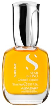 Alfaparf Milano| Semi di Lino Sublime |Cristalli Liquidi - Siero illuminante istantaneo per tutti i tipi di capelli, 15ml