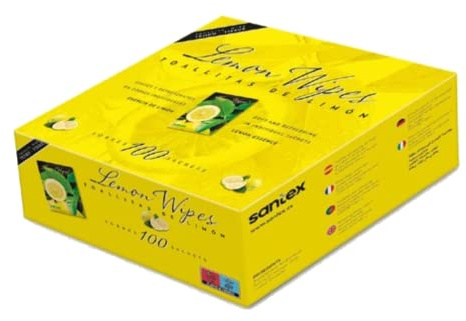 Toallitas Lemon Wipes | Fabricadas en tejido sin tejer | Superficie suave microperforada, no se rompen y no dejan residuos | Pack de 100 unidades