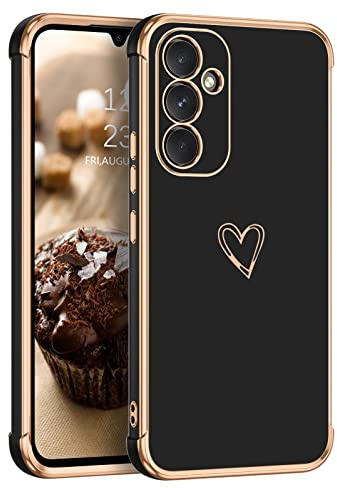 DUEDUE für Samsung A34 Hülle 5G, Hülle Samsung A34 Handyhülle Silikon Stoßfeste Schutzhülle Soft Silikon TPU für Samsung Galaxy A34 Hülle Silikon Schwarz 5G