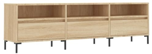vidaXL Mueble de TV Madera contrachapada Roble Sonoma 150x30x44,5 cm