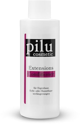 pilu cosmetic Extensionspflege Kunsthaar und Echthaar Verlängerung (Haarverlängerung - Extensions) schont Haar und Bonding (Conditioner, 1000ml)