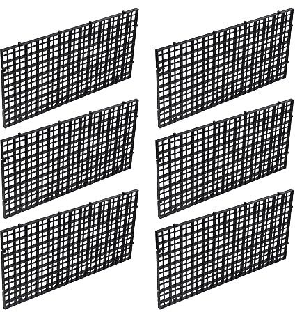 RALIYATX Divider Tray, 6PCS FishTank Divider Filter Bottom Isolation Tray Aquariums Divider Tray PlasticGrid Aquariums EggCrate Light Diffuser