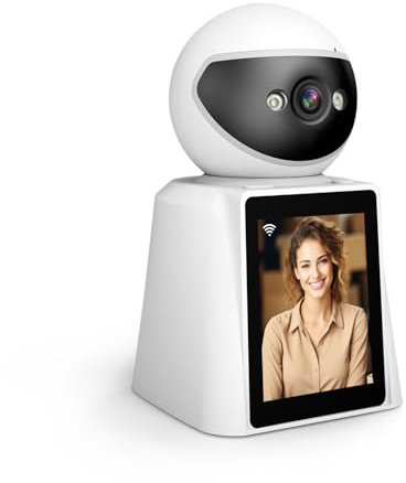 Royal Led Telecamera sicurezza, display 2.8 HD, videochiamate con audio bidirezionale, rilevamento umano, infrarossi, collegabile tramite app android o iOS, visione panoramica, rotazione 360 gradi