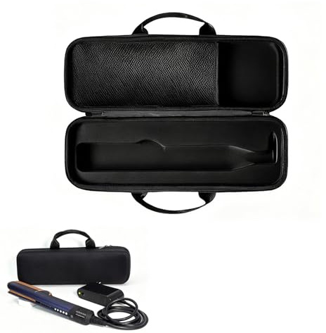 Buithafu Étui rigide pour Dyson Airstrait HT01 Noir | Sac de transport résistant à l'eau et aux rayures avec rangement ordonné pour appareil et accessoires