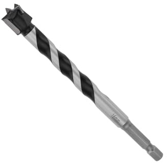 Briny River Broca Forstner para Madera de 16 Mm Cortador de Bisagras Vástago Hexagonal de 7 Mm Longitud de 129 Mm Brocas Extra Largas