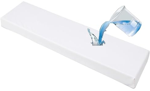 ZZDZW Cuscino Impermeabile per Panca Esterna Grande,Cuscini per Panca Personalizzato,Rimovibile Antiscivolo,per Esterno/Interno,Giardino,Sala da Pranzo,Patio, Altalena Cuscino(Bianco,180x60 cm)