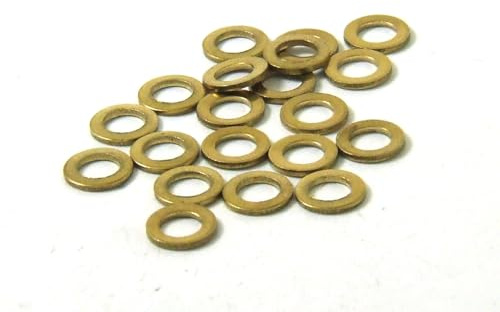 POPESQ® 20 pcs. x Rondelles M5 Ø9mm x 1mm Laiton #A5100