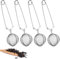 Dalephoric 4 Piezas Infusor de Té, Colador de Té Suelto de Acero Inoxidable, Coladores de Té de Bola de Malla Fina, Bolas Infusoras para Hojas Sueltas, Especias, Hierbas y Condimentos