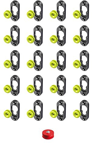 Button Fix - Kit di guide per staffe a filo, per collegare pannello a pannello, tipo 1, confezione da 20