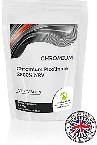 Chromium 90 Tablets 8.4mg Chromium Picolinate Dietary Health Supplements Nutrition - Healthy Mood