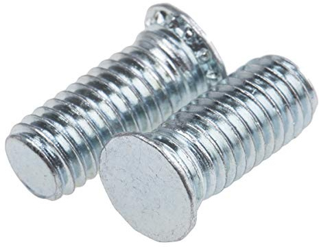 RS PRO Selbsthaltender Stehbolzen Stahl Verzinkt und blank passiviert, M4 x 10mm, Packung a 50 Stück