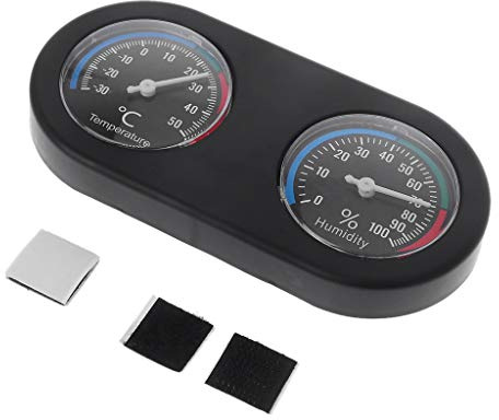 Kcnsieou Reptilien-Aquarium-Thermometer, Hygrometer, leicht ablesbar, zur Überwachung von Temperatur und Luftfeuchtigkeit im Vivarium, Terrarium