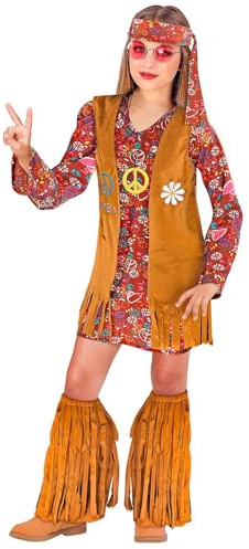 WIDMANN MILANO PARTY FASHION - Dräkter för barn hippie, klänning, flower power, blomsterflicka, kostymer, karneval