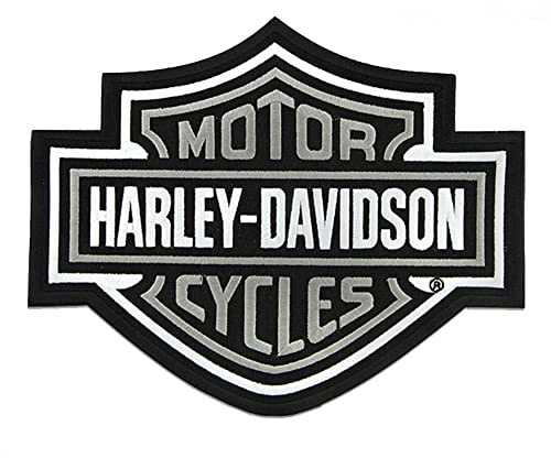 Harley Davidson Aufnäher Bar&Shield grau groß