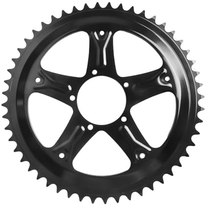 DAZZLEEX Plateau pour moteur pour Bafang BBS01/BBS02 – Options de pignon 44T, 46T, 48T – Roue de chaîne durable pour un cyclisme efficace, 48T