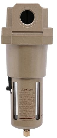 Fermoirper Filtro aria compressa da 3/4 con separatore d'acqua e attacchi rapidi per filtro compressore