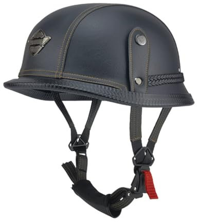 Parasole Aperto Jet Caschi Casco a Scodella Motorino ECE Omologato Mezzo Elmetto da Moto Retrò Caschi Vintage Adulti