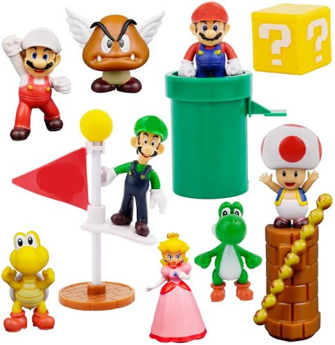Siphus Tortendeko Kinder, 12 Stück Tortenfiguren, Kuchen Topper Dekoration, Tortendeko Cartoon Kindergeburtstag, Cupcake Deko für Geburtstag Party Jungen Mädchen