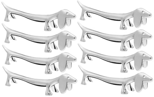 Alipis 8pièces Repose- De Zinc Support De Table Mignon Forme De Chien pour Organiser Ustensiles De Cuisine