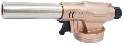 Gas Torch LAIWEI 8010 Multipurpose Kitchen Lighter, Adjustable Flame for crème brûlée, Desserts and Baking - Butane Gas not Included
