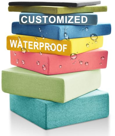 Maßgeschneiderte Sitzauflagen Für Bänke, Wasserfest Bankauflage Outdoor, Rutschfeste Outdoor Sitzkissen, Gartenbank Auflage, Abnehmbarer Bankauflage, Bankkissen Esszimmer Stuhlkissen (10cm Dicke)