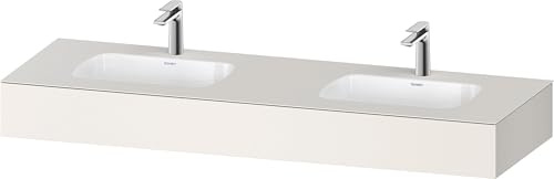 Duravit Qatego Einbauwaschtisch mit Konsole, 1600x550x170mm, Doppelwaschtisch, QA4695084840000, Farbe: Weiß Supermatt