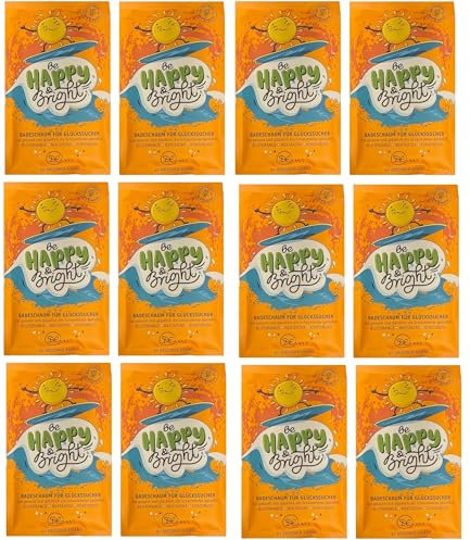 12er Pack Dresdner Essenz Badeschaum Be Happy & Bright 12 x 60 g
