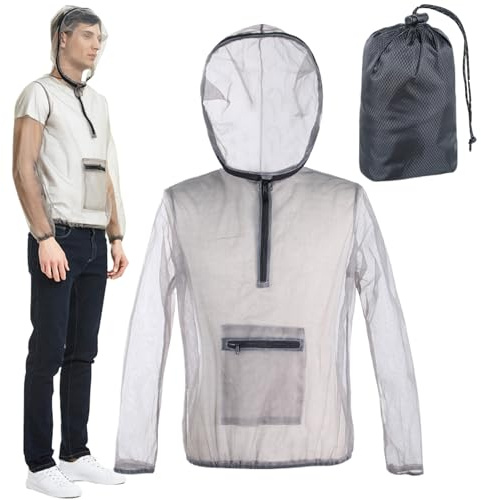 Gnat Jacket Fly Clothing | Hooded Breathable Protection Gnat Mesh Net Jacket For Men Women Adult Outdoor Fishing Activities