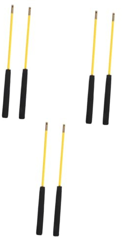 HANABASS 6 Stck. rutschfeste Diabolo Stäbe Langlebige Jonglierstäbe für Senioren für Fitness und Spiel Ersatz für Diabolo Zubehör