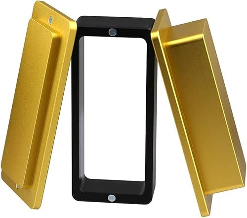 Pre Press Mold 2x4Inch, 5 x 10 cm Anodised Aluminium Rectangular Magnetic Closure Rosin Pre Press Mould for Maximum Yields with 5 Filter Bags