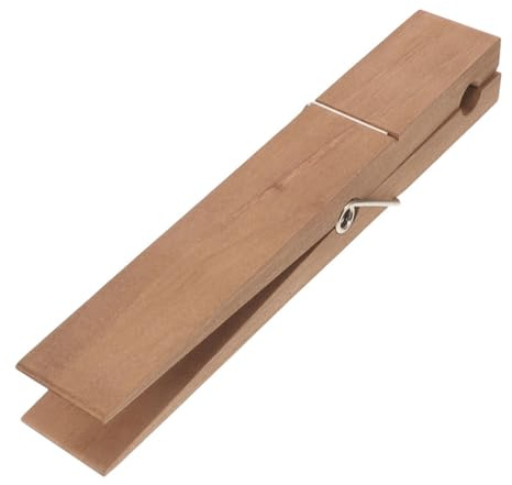 SAFIGLE Giant Wood Clothes Pins for Hanging Clothes Heavy Duty Outdoor Use Clips for Beach Towels Laundry Essential Wooden Clothespin for Drying Rack Laundry