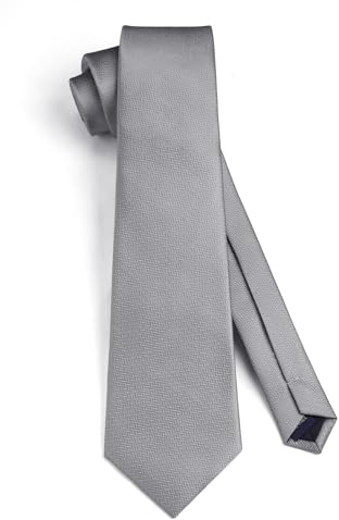 HISDERN Krawatten für Herren Einfarbig Klassische Krawatte Herren Formelle Elegante Business Schlipse für Hochzeit Party Büro Krawatte 8.5cm