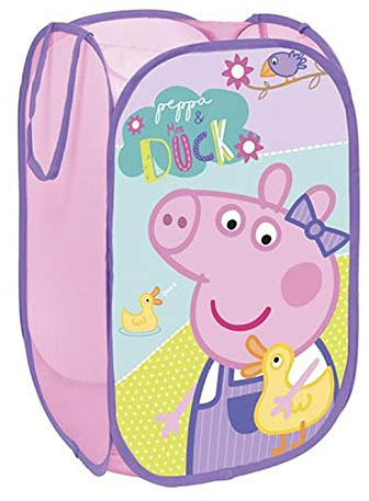 Arditex Peppa-Storage Bin. 36X36X58, Polyester, Pink, Medium