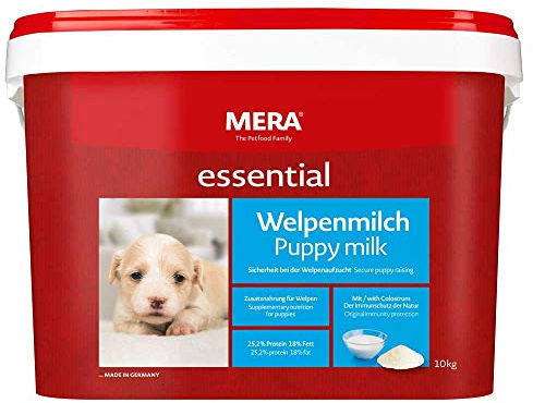 MERA Welpenmilch | Milchpulver zur Aufzucht von Welpen | Muttermilchersatz & Aufzuchtmilch für Hunde und Hundemamas bis zur 8. Woche | 10kg