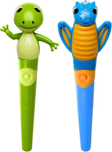 TalkTools® Jiggler™ | Frosch & Drache | kaubares Oral-Gesichtsmassagegerät, 2er-Set orales sensorisches Massagegerät | Beruhigende Motortherapie für Kinder
