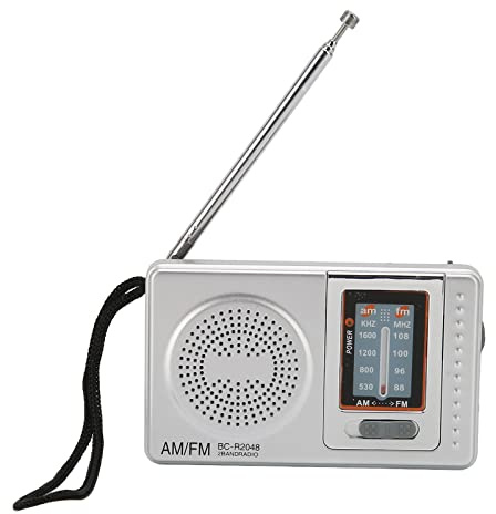 AM-FM-Radio, Tragbares Handradio mit Eingebautem Lautsprecher, Batteriebetriebenes Taschen-Transistorradio, Notfallradio, um Nachrichten in Echtzeit zu Erhalten, für Reisen zu Hause Im Freien