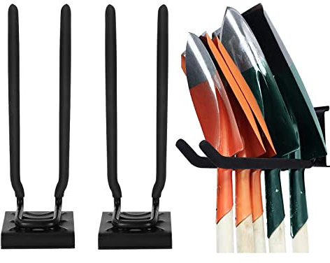 2 Pcs Garage Hooks, Heavy Duty Garage Storage Hooks Steel Tool Organizer Wall Mount Hanger Rack Garage Storage Utility Hooks for Car Tires, Ladders, Chairs, Strollers, Power Tools, Garden Tools