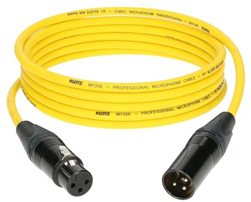 Klotz M1FM5N1000 Mikrofonkabel gelb 10 m - Mikrofonkabel