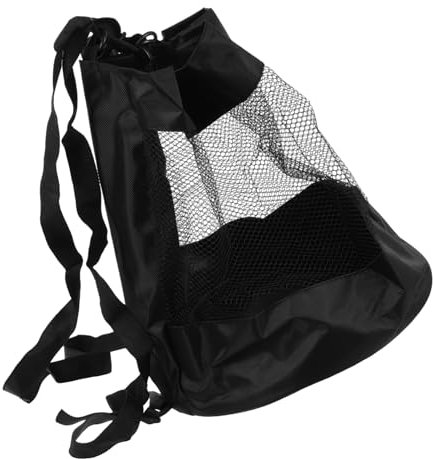 KOMBIUDA Basketball-netztasche Sporttasche Mit Ballnetz Netztasche Für Basketball Fußball Volleyball Und Mehr Aus Baumwoll-leinen-Material Stabil Und Praktisch Für Aufbewahrung Von Sportbäl