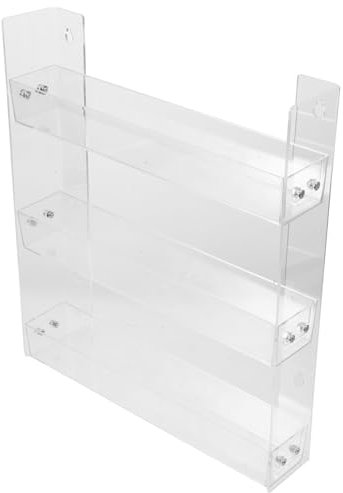 TINEASUR 3schicht Dreistufiger Zigarettenständer Transparentes Wandregal Für Shop-regale Zur Wandmontage Lebensmittel Und Gewürz-organizer Etagenregal Für Arbeitsplatten