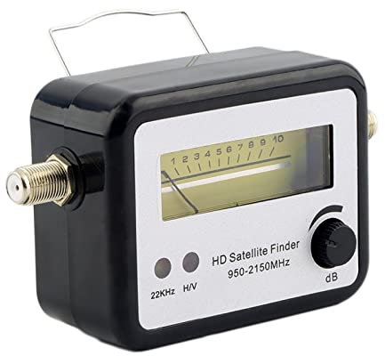 Medidor de señal de satélite, Digital LCD Satfinder Buscador de satélites Receptor de medidor de señal de alineación for Dish TV Amplificador de señal digital Sat Finder para ajustar la antena paraból