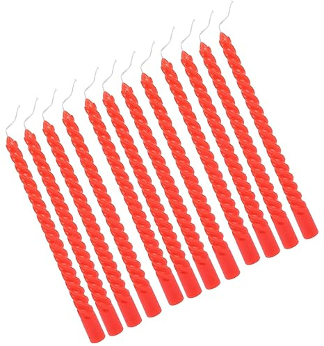 GALPADA Vela Larga Roja Para Bodas 10 Pulgadas Velas Gruesas Para Hogar y Comedor