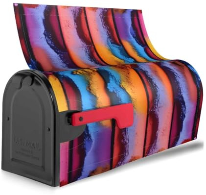 Colorful Paint-standard Print Spring mailbox cover Magnetic Mailbox Cover Waterproof Unique for Home Garden Decor